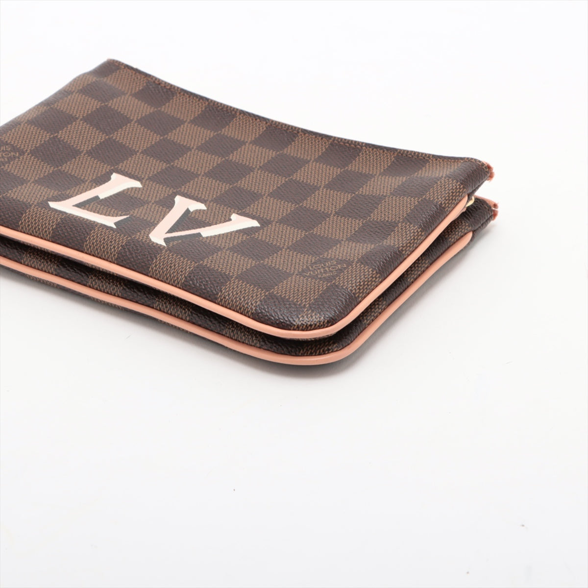 Louis Vuitton LV Logo Damier Double Zip Pochette Bag * PREORDER *