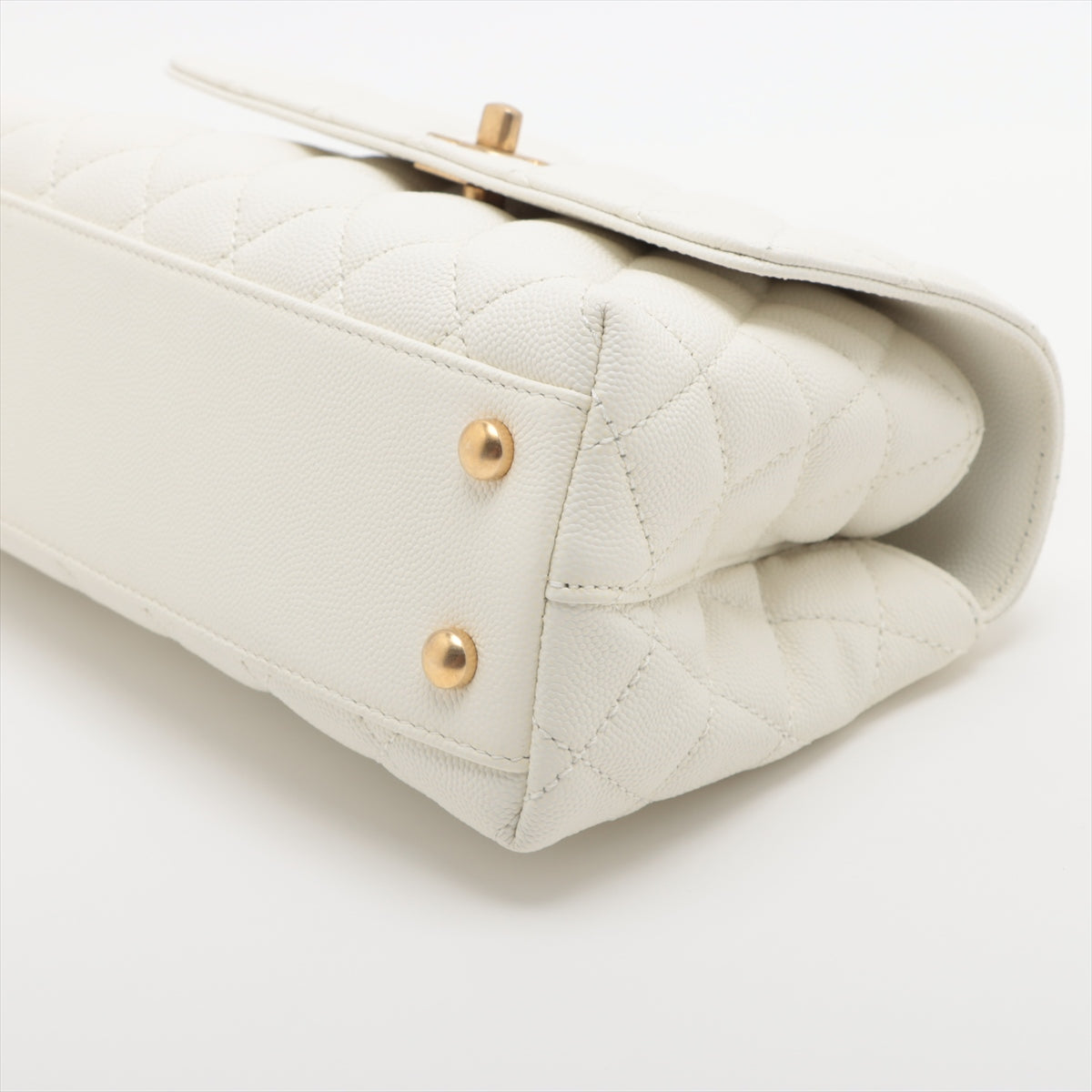 Chanel CC Logo 24 XS  Caviar Skin Chain Shoulder Bag White * PREORDER *