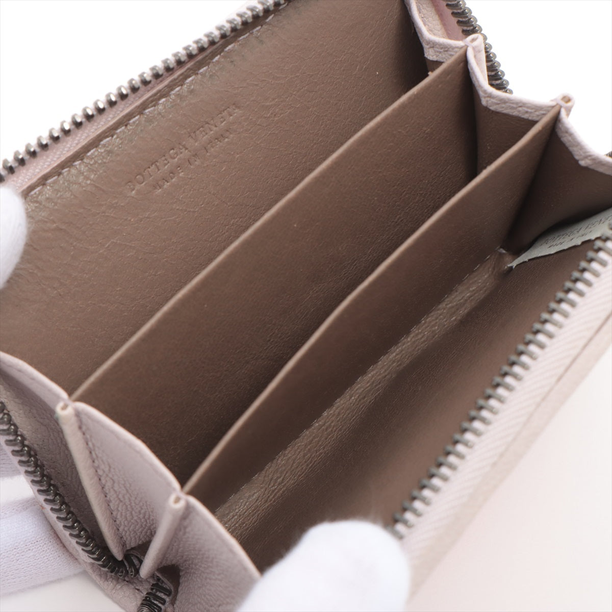 Bottega Veneta Intrecciato Leather Coin Purse Multicolor