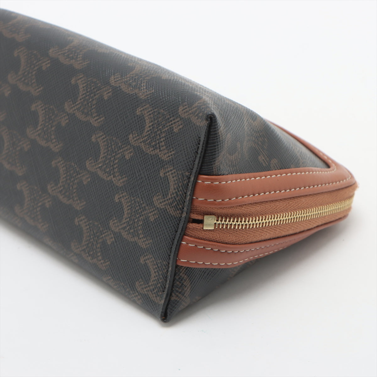 Celine Triomphe Chain Shoulder Bag Black x Brown * PREORDER *