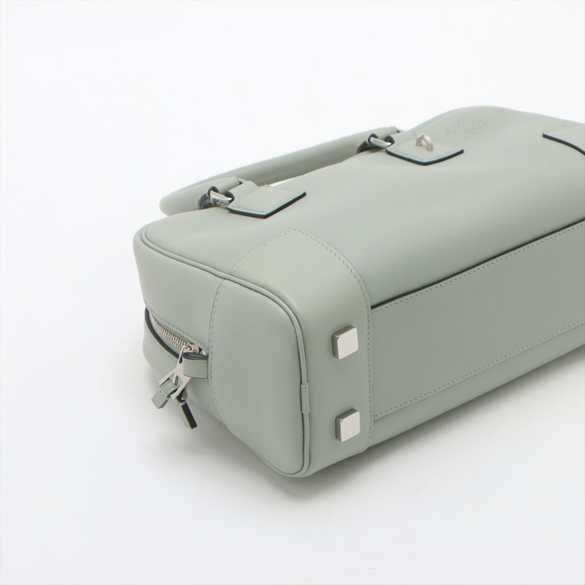 Best Seller Loewe Amazona 23 Leather Two-Way Handbag Sage Green