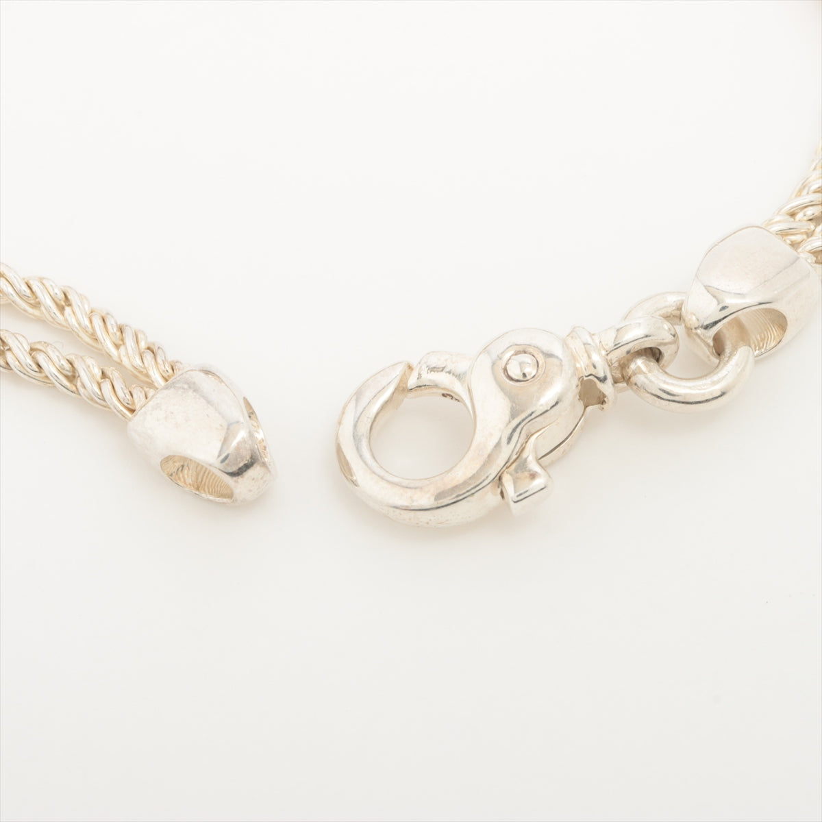 Tiffany & Co. Double Heart Rope Bracelet Silver x Gold