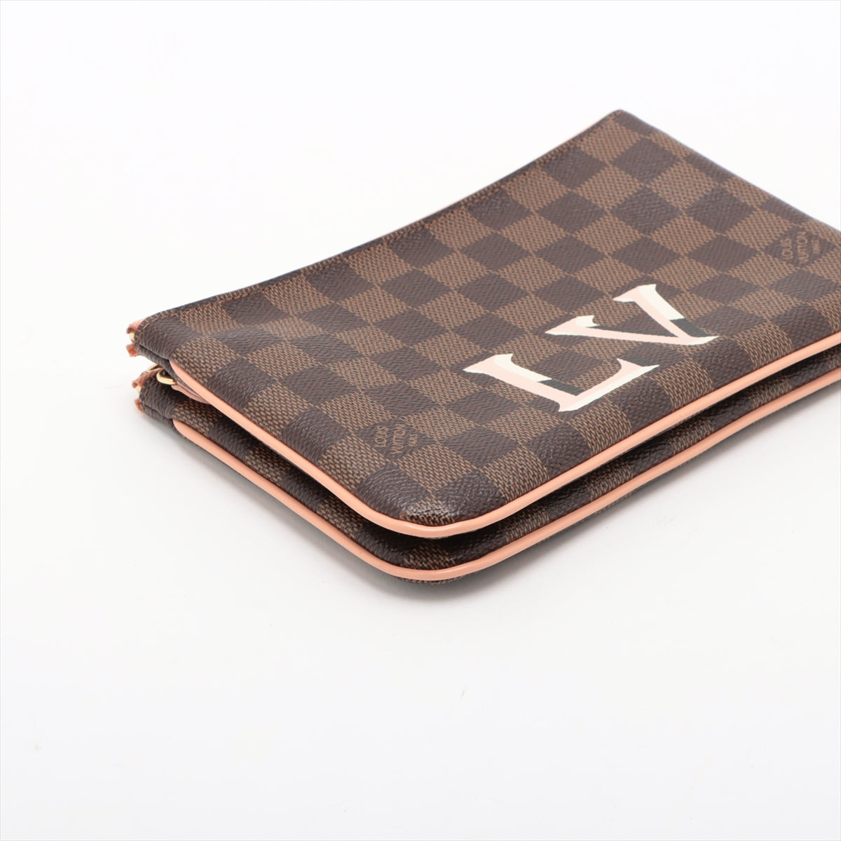 Louis Vuitton LV Logo Damier Double Zip Pochette Bag * PREORDER *