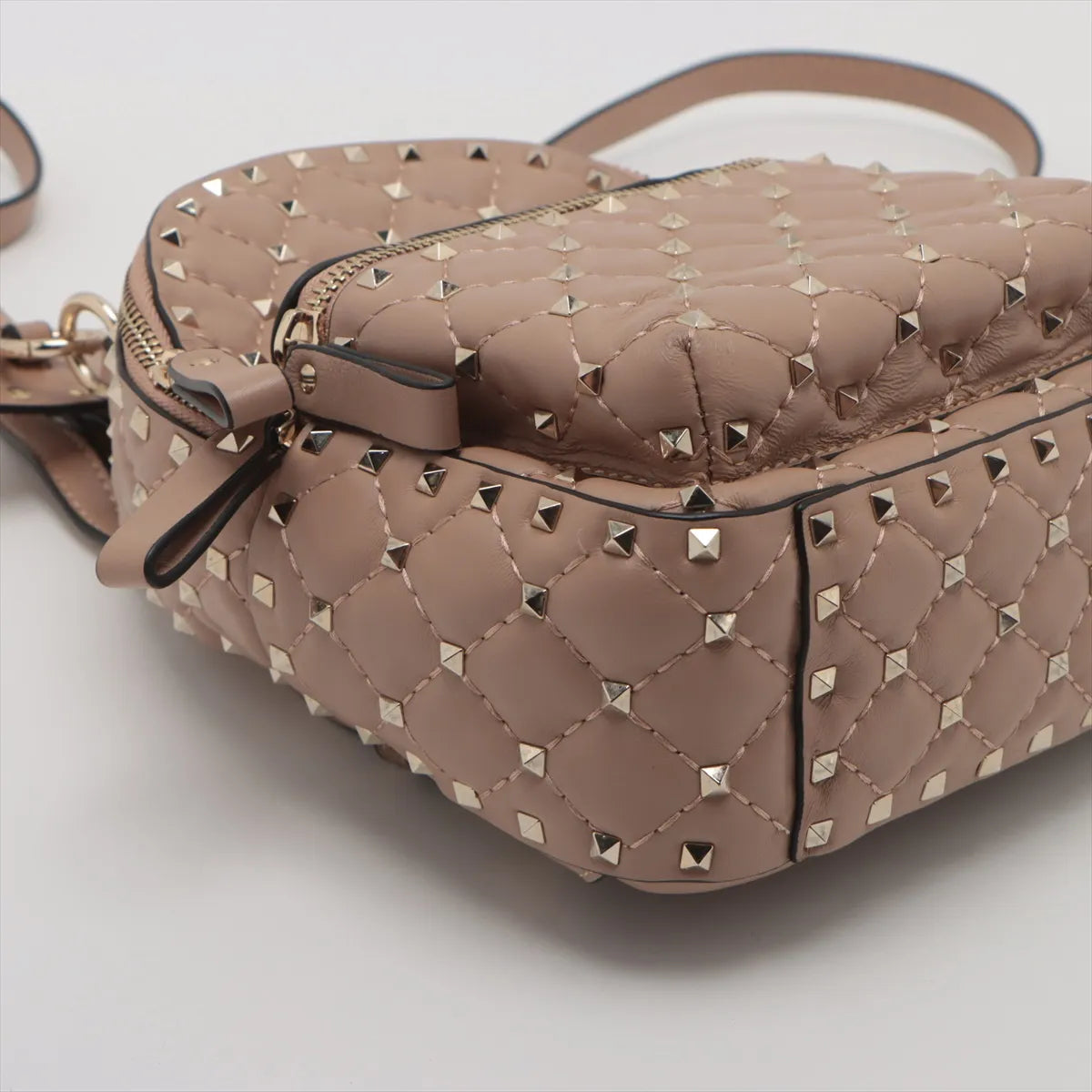 Valentino Matelasse Rockstud Backpack Dark Beige * PREORDER *