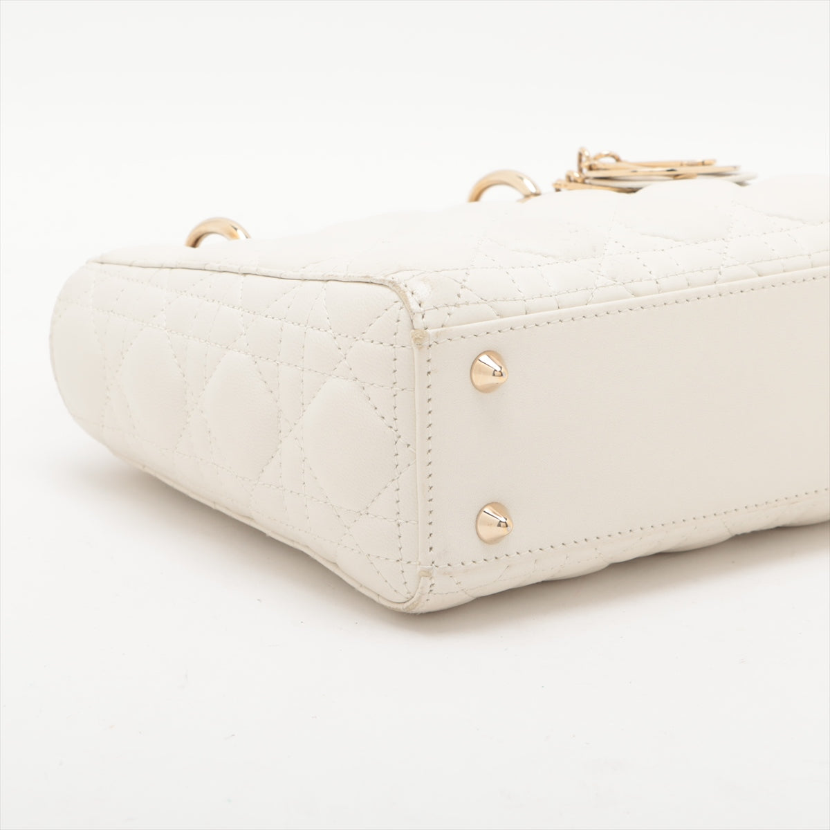 Christian Dior My Lady Dior Cannage Leather Two-Way Handbag White * PREORDER *