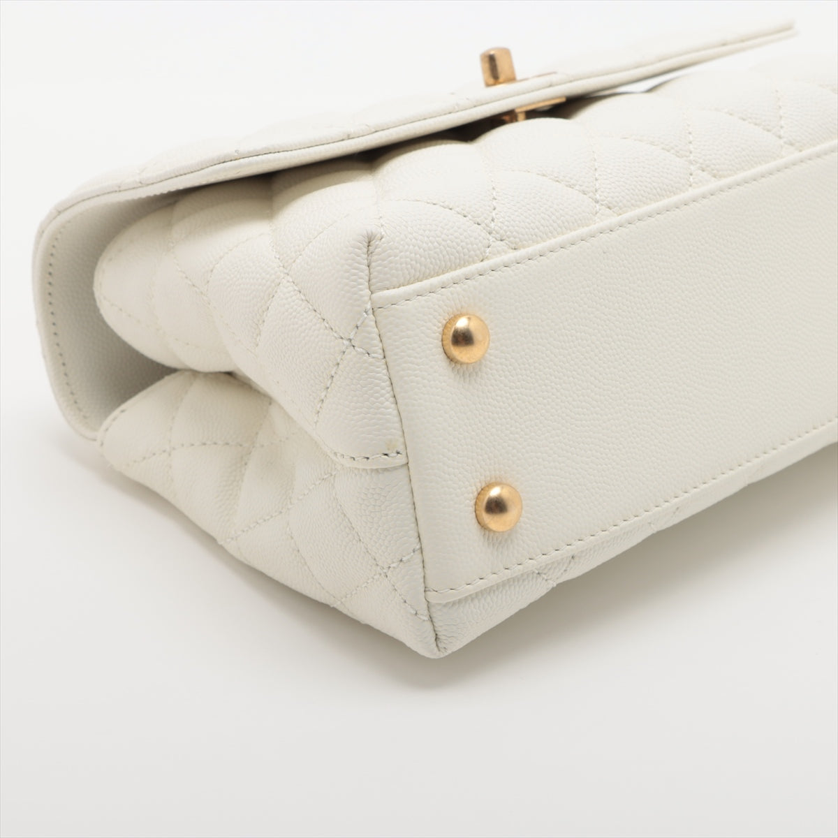 Chanel CC Logo 24 XS  Caviar Skin Chain Shoulder Bag White * PREORDER *