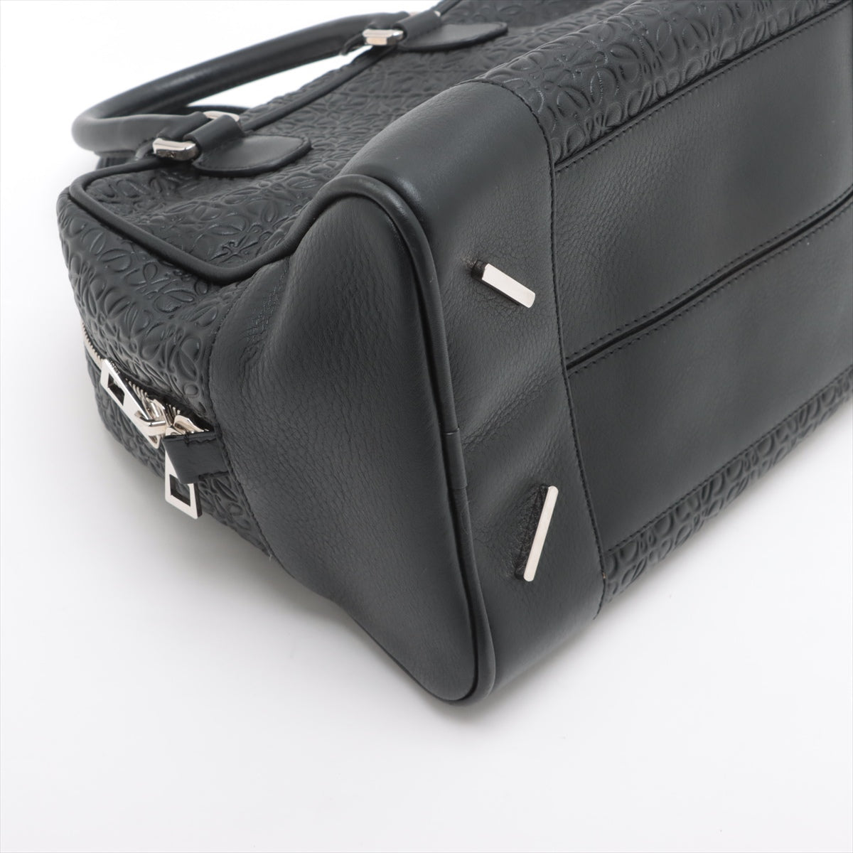 Best Seller Loewe Anagram Monogram Amazona 75 Leather Handbag Black