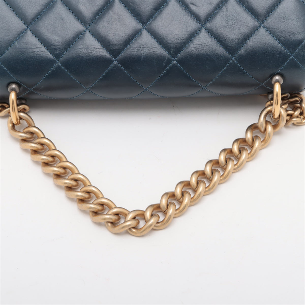Chanel CC Logo Mini Matelasse Leather Chain Shoulder Bag Blue * PREORDER *