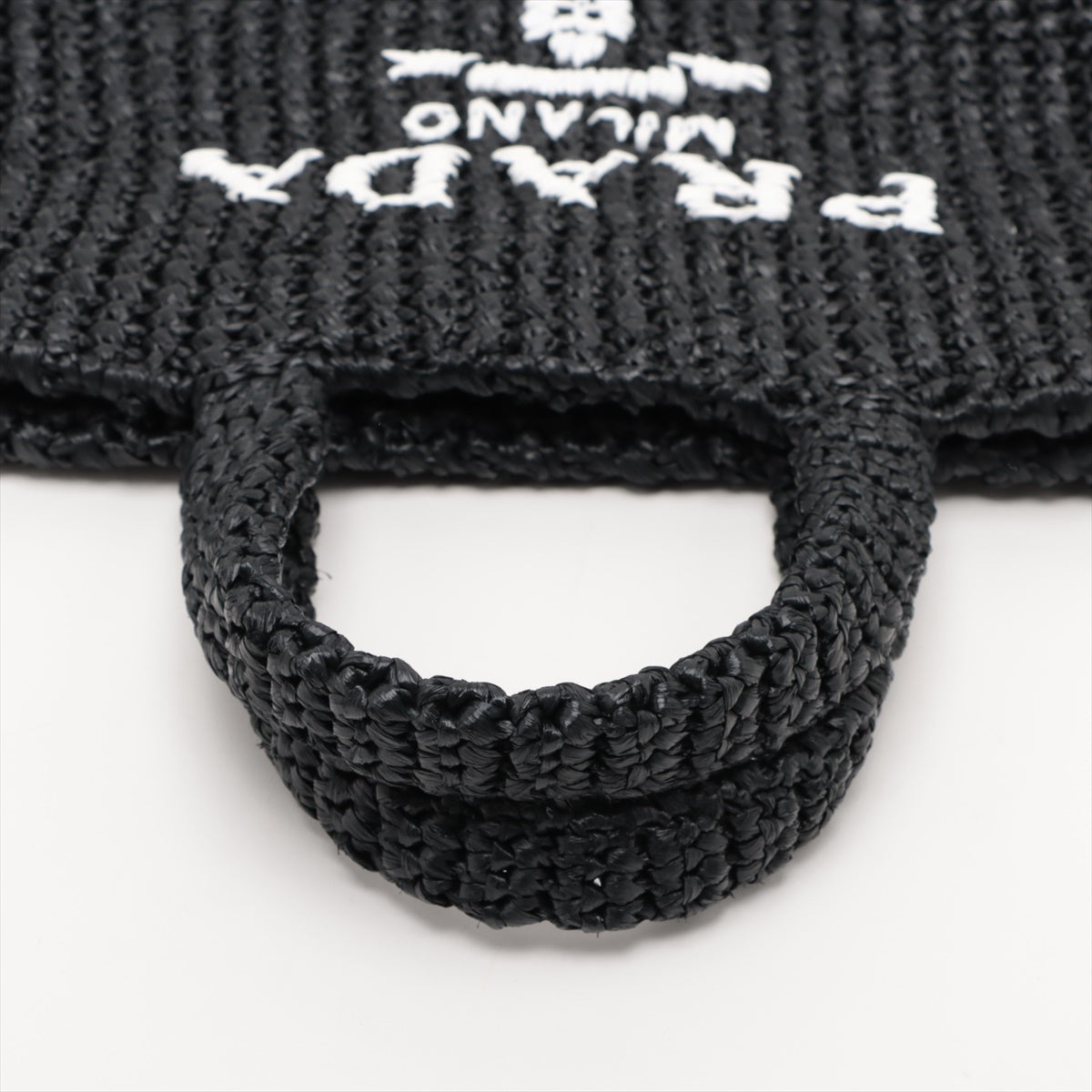 Prada Raffia Crochet Handbag Black * PREORDER *