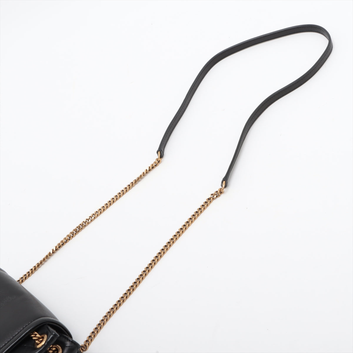 Top Saint Laurent Paris Mini Nolita Leather Chain Shoulder Bag Black