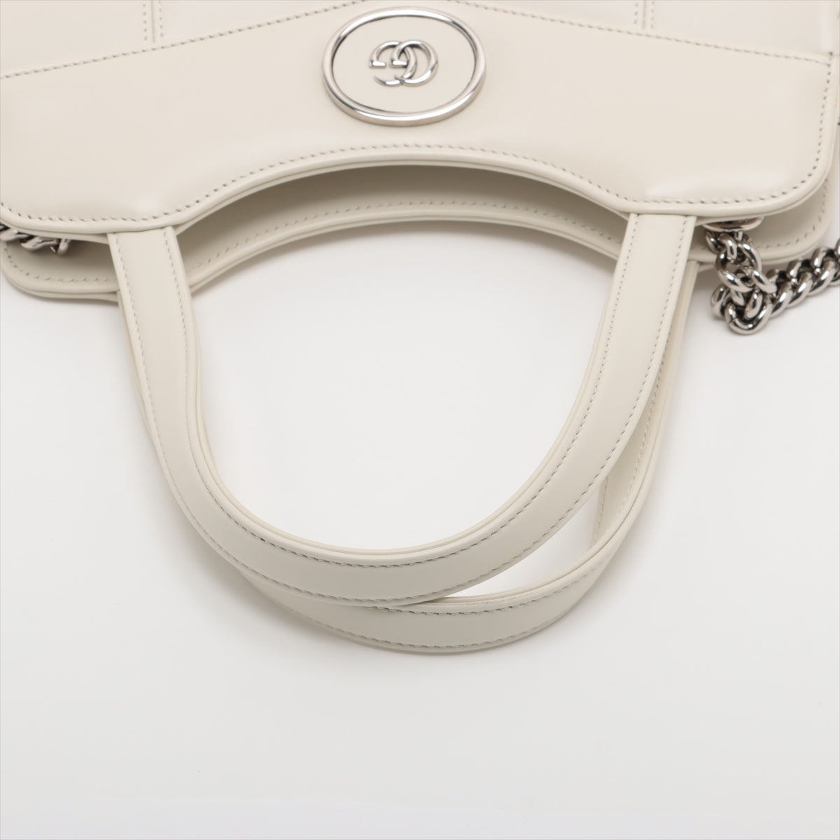 Top Gucci Petite GG Small Tote Bag White