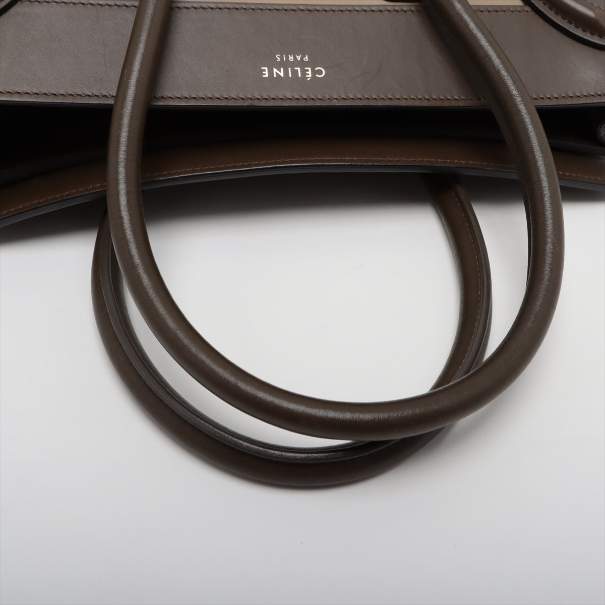 Celine Luggage Micro Shopper Handbag Brown x Beige * PREORDER *