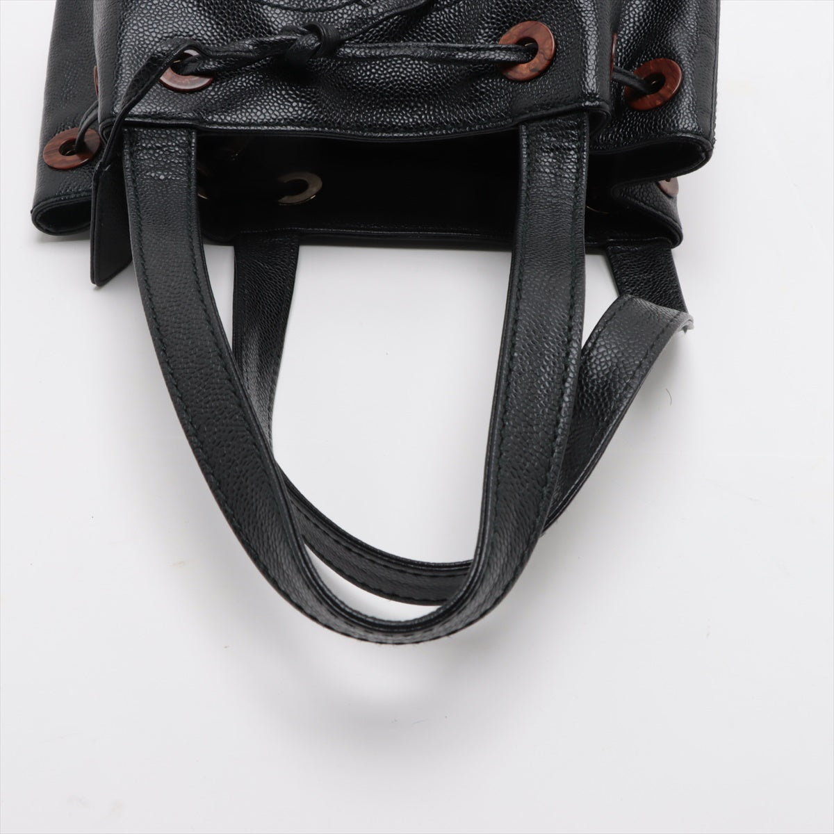 Chanel CC Logo Caviar Skin Drawstring Tote Bag Black * PREORDER *