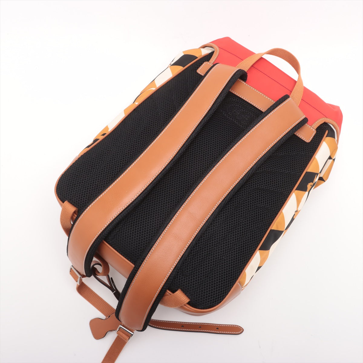 Gucci x Dans Levert Collab Rabbit Nylon and Leather Backpack Red x Brown