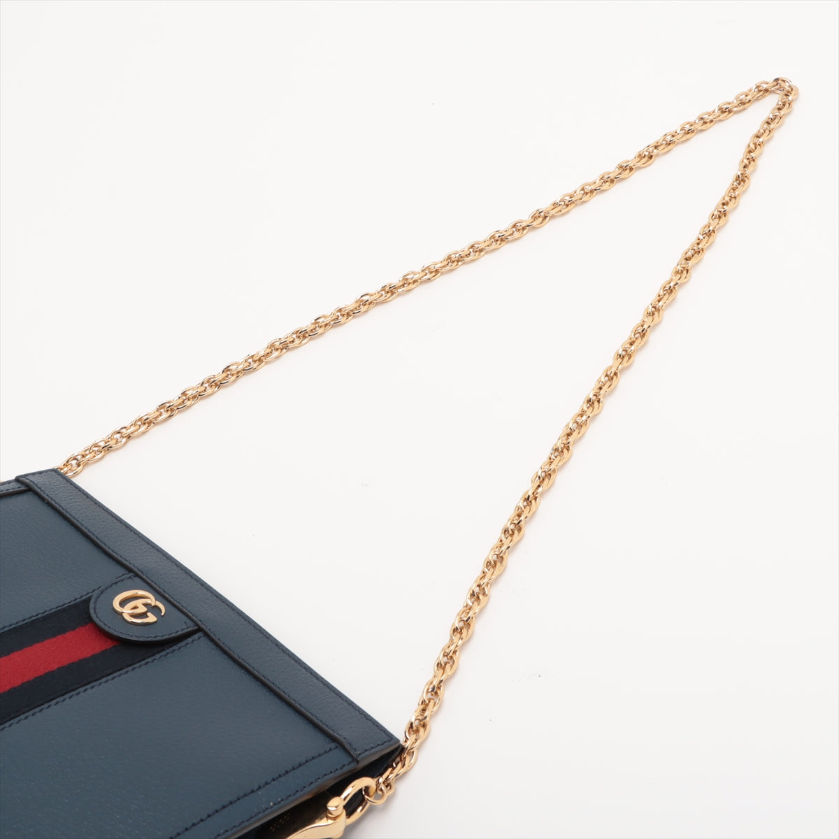 Gucci GG Logo Ophidia Chain Shoulder Bag Navy Blue * PREORDER *