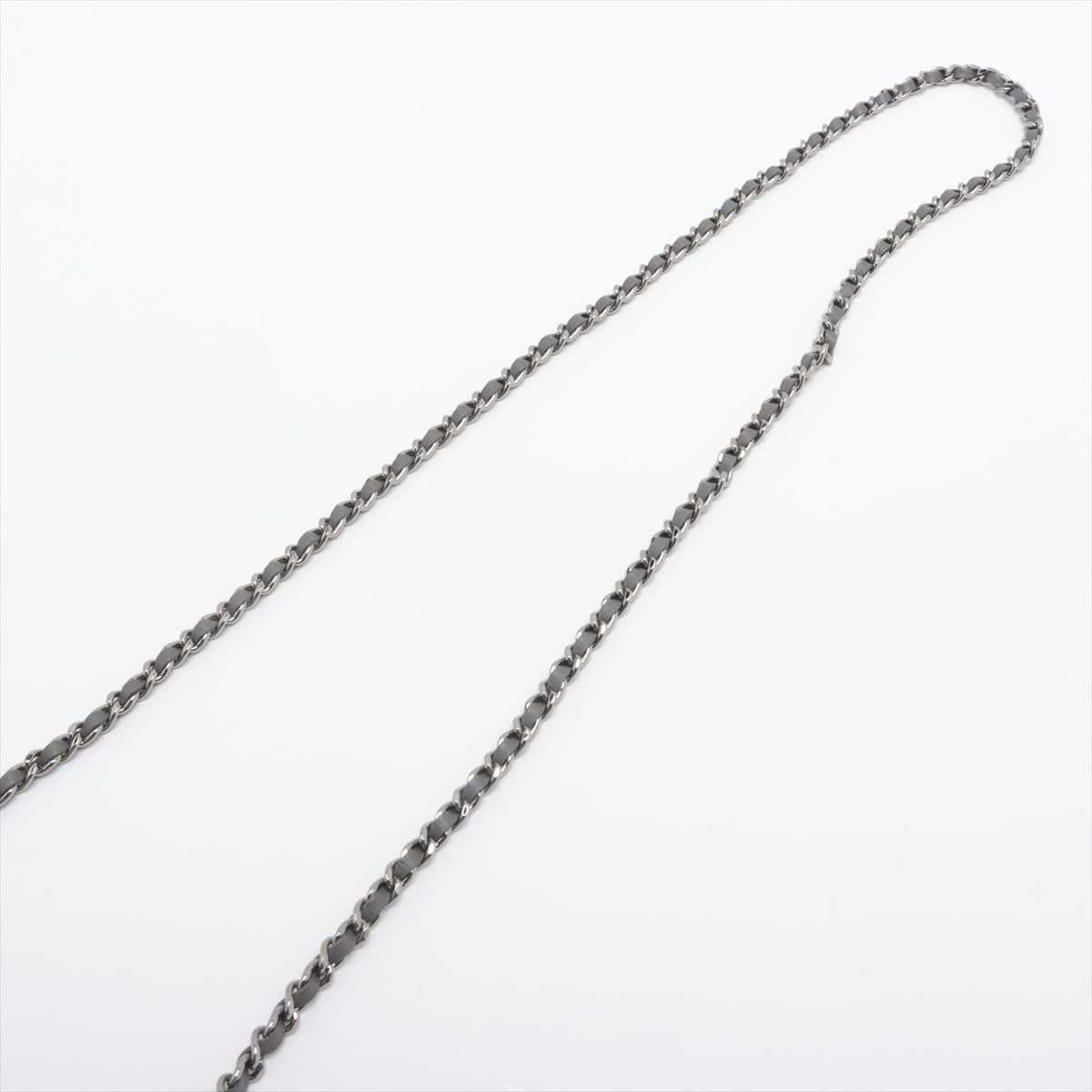 Chanel CC Logo Sequins x Wool Chain Round Shoulder Bag Gray * PREORDER *