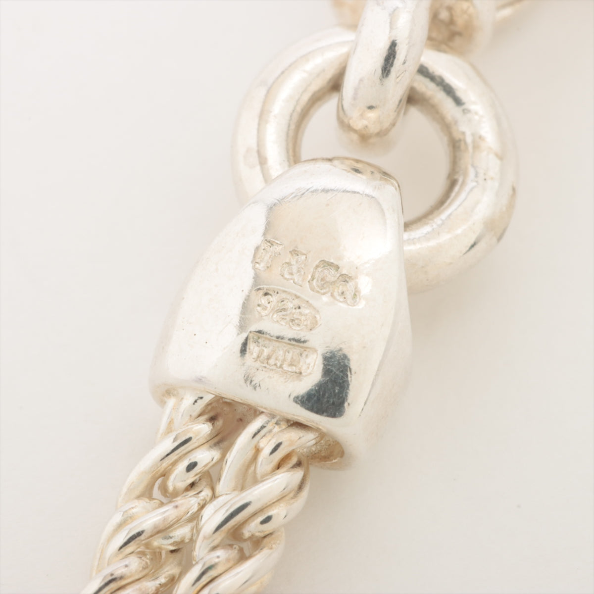 Tiffany & Co. Double Heart Rope Bracelet Silver x Gold