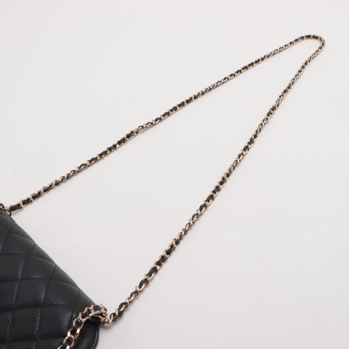 Chanel CC Logo Matelasse Caviar Skin Chain Eyewear Case Shoulder Bag Black * PREORDER *