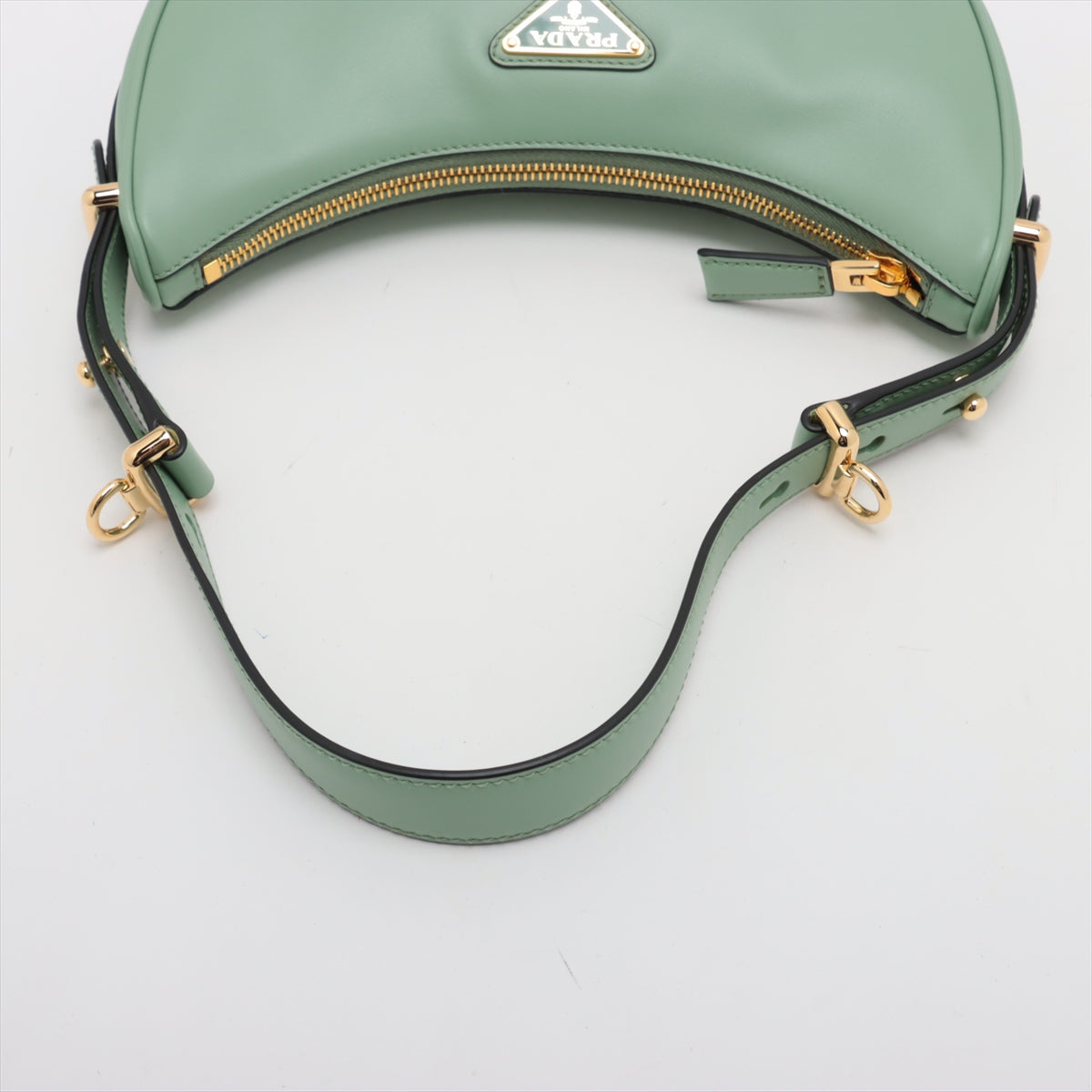 Prada Arque Leather Two-Way Shoulder Bag Sage Green * PREORDER *