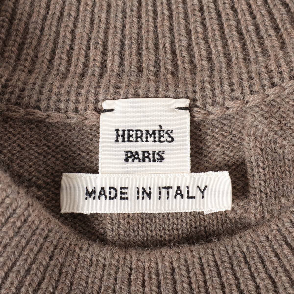 Hermès H Wool Knit Brown