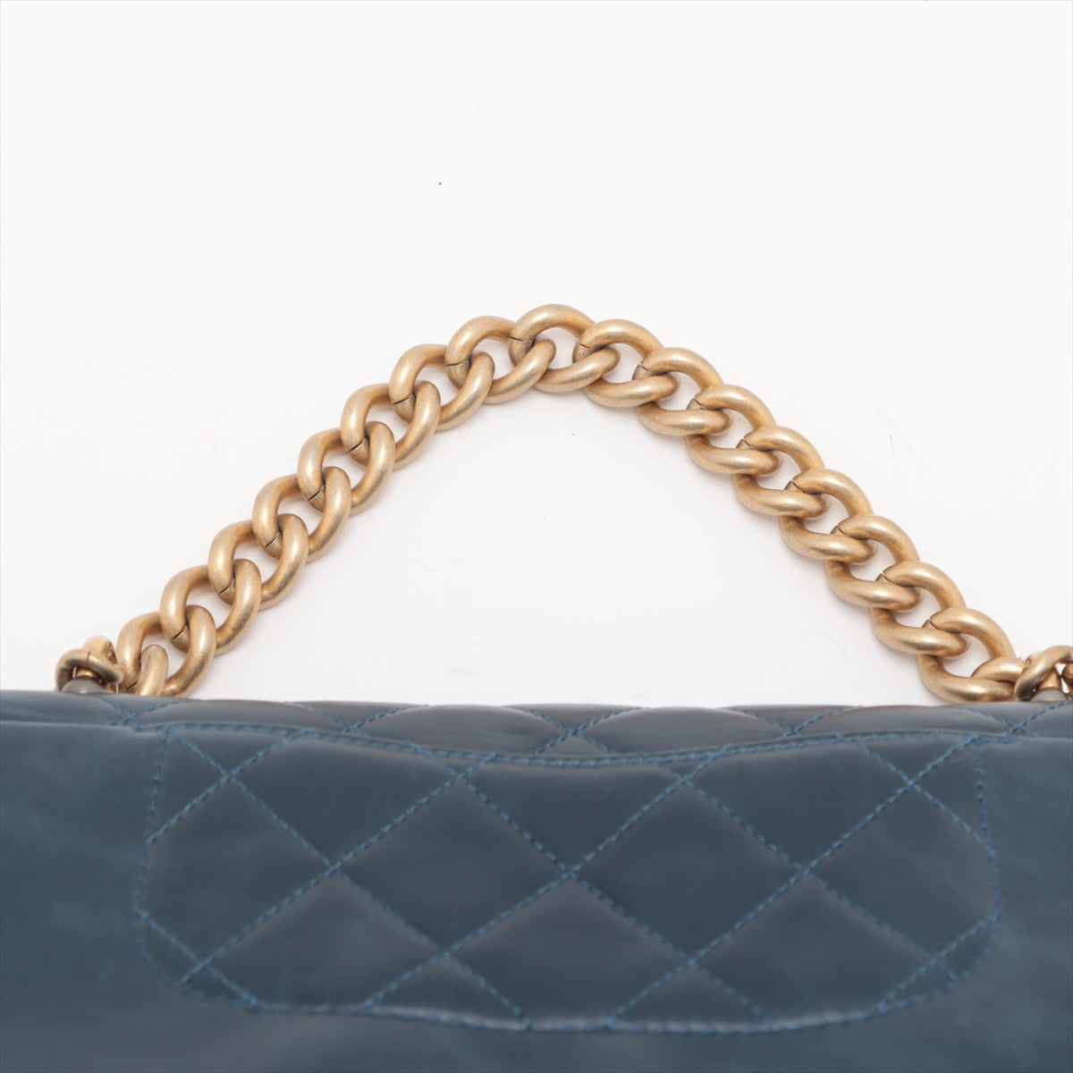 Chanel CC Logo Mini Matelasse Leather Chain Shoulder Bag Blue * PREORDER *