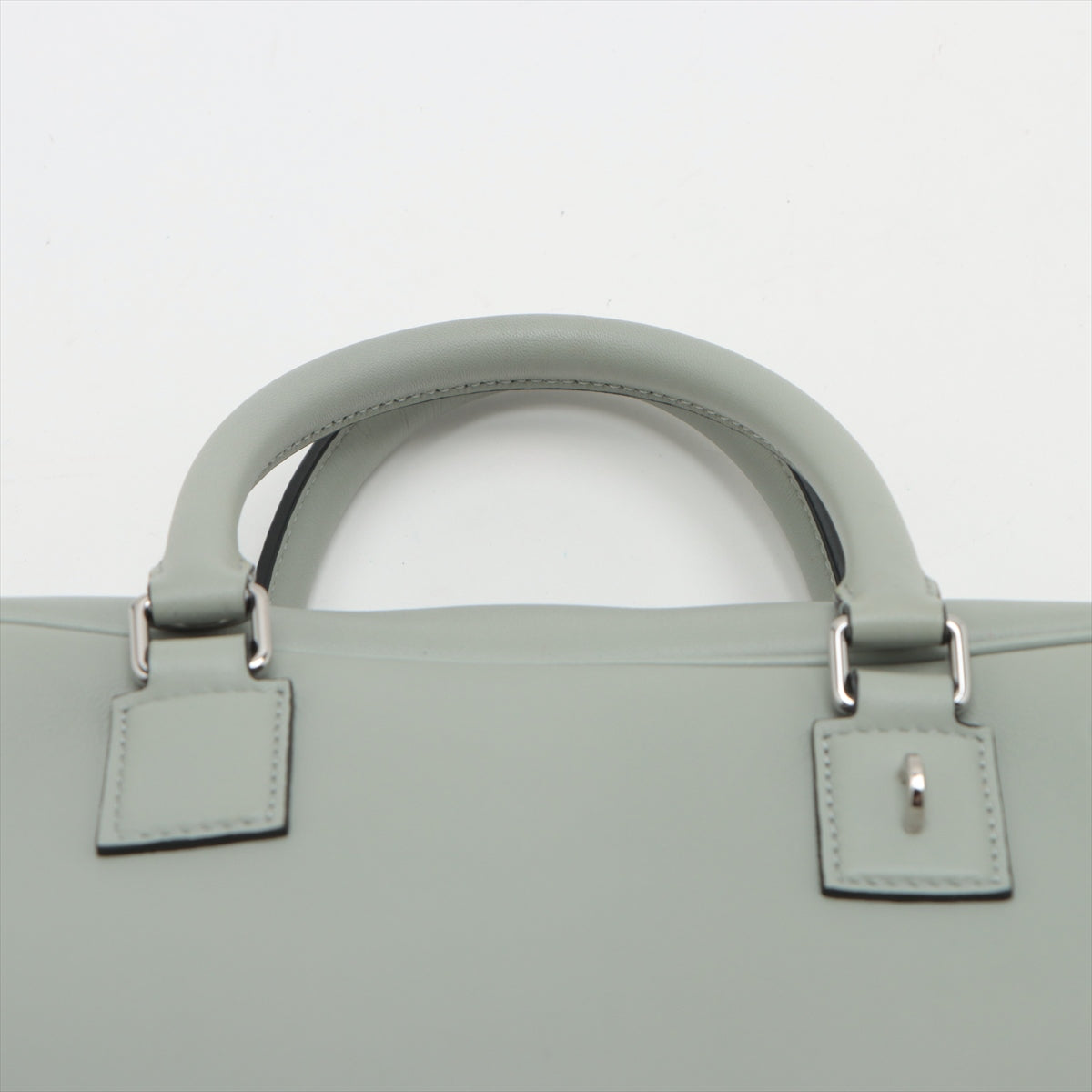 Branded Loewe Amazona 23 Leather Two-Way Handbag Sage Green