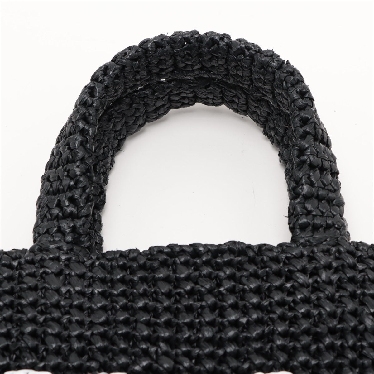 Prada Raffia Crochet Handbag Black * PREORDER *