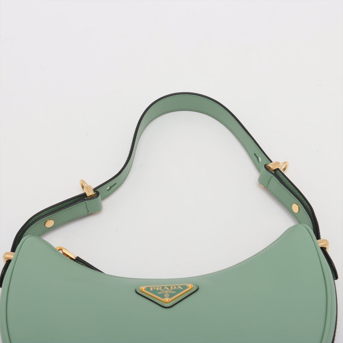 Prada Arque Leather Two-Way Shoulder Bag Sage Green * PREORDER *