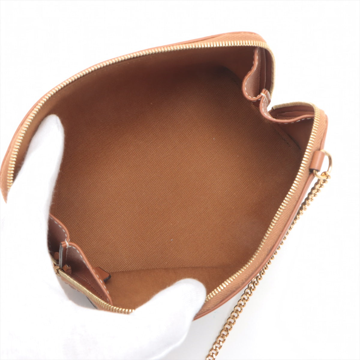 Celine Triomphe Chain Shoulder Bag Black x Brown * PREORDER *