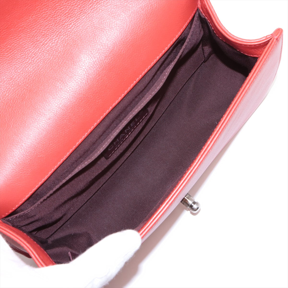 Chanel Boy Chanel 25 Matelasse Leather Chain Shoulder Bag Red * PREORDER *