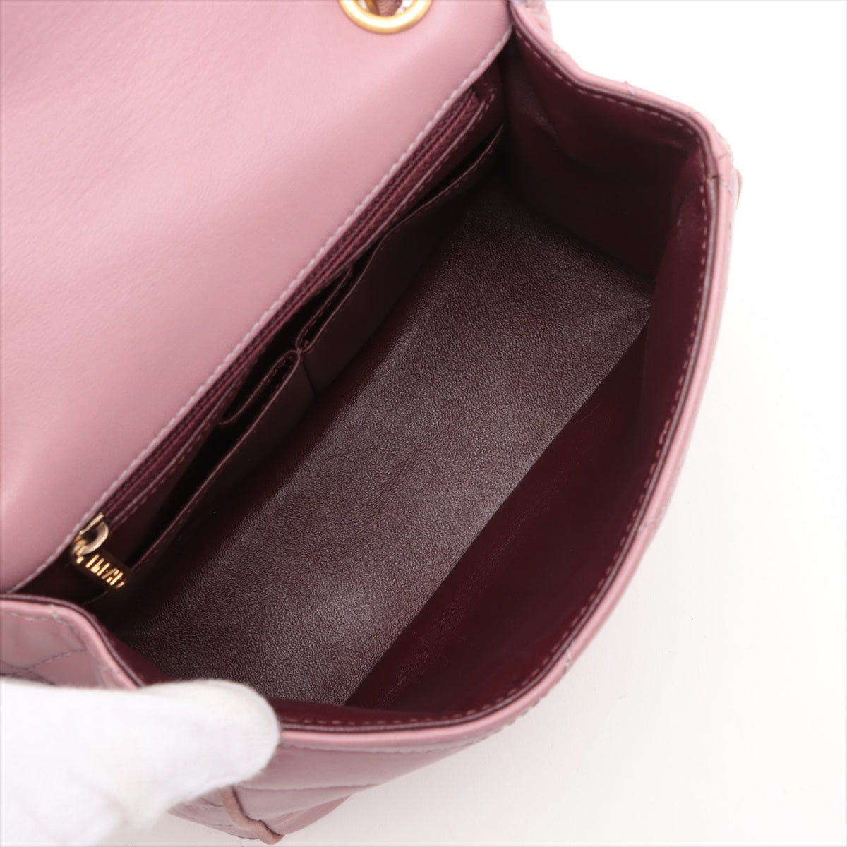 Chanel CC Logo Scallop Lambskin Single Flap Double Chain Bag Old Rose * PREORDER *