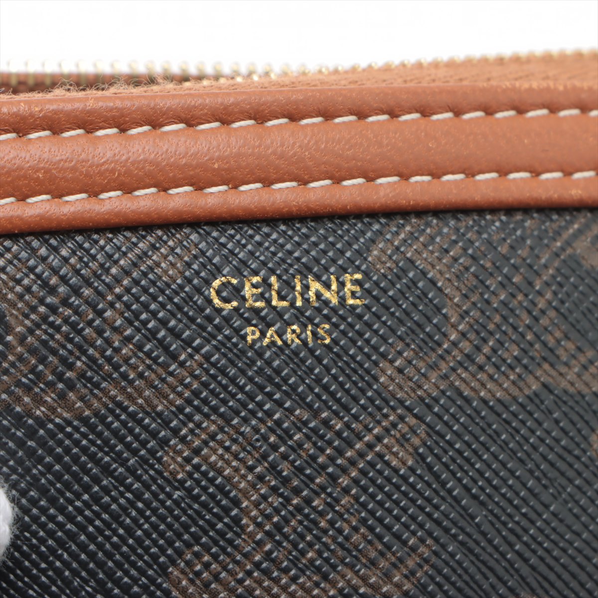 Celine Triomphe Chain Shoulder Bag Black x Brown * PREORDER *