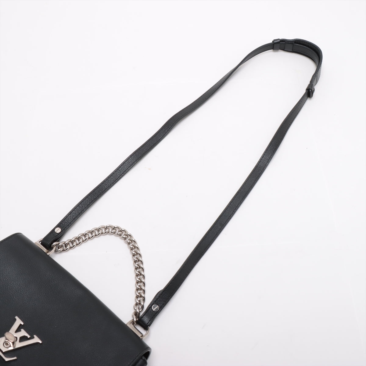 Louis Vuitton LV Logo Lockme II BB Shoulder Bag Black