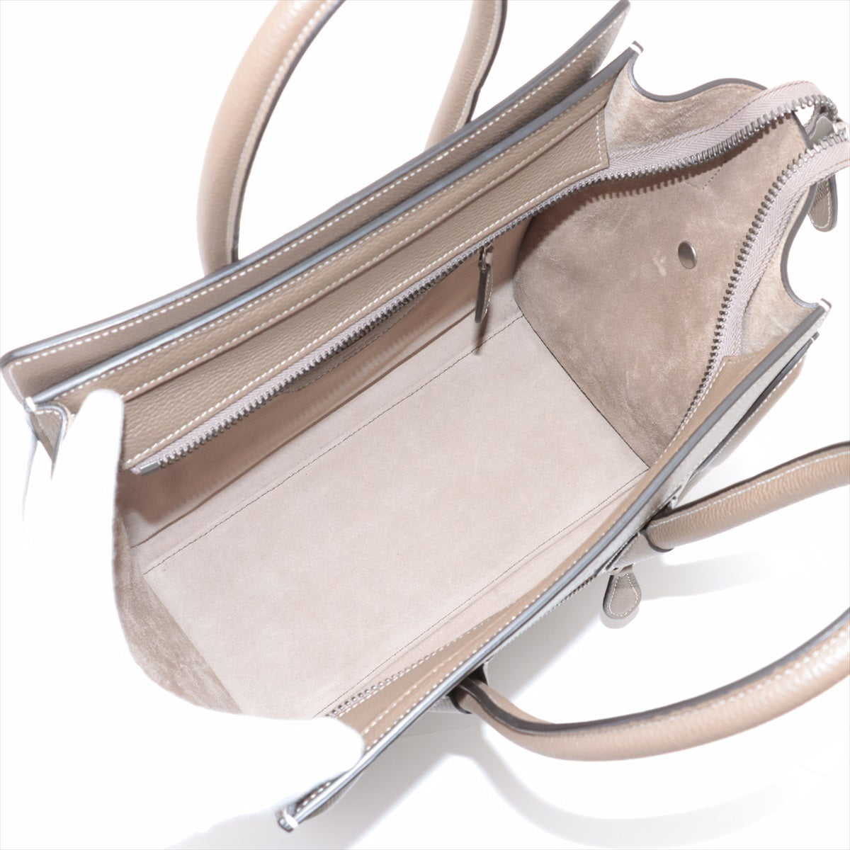 Top rated Buy Second Hand Celine Luggage Micro Leather Shopper Handbag Greige