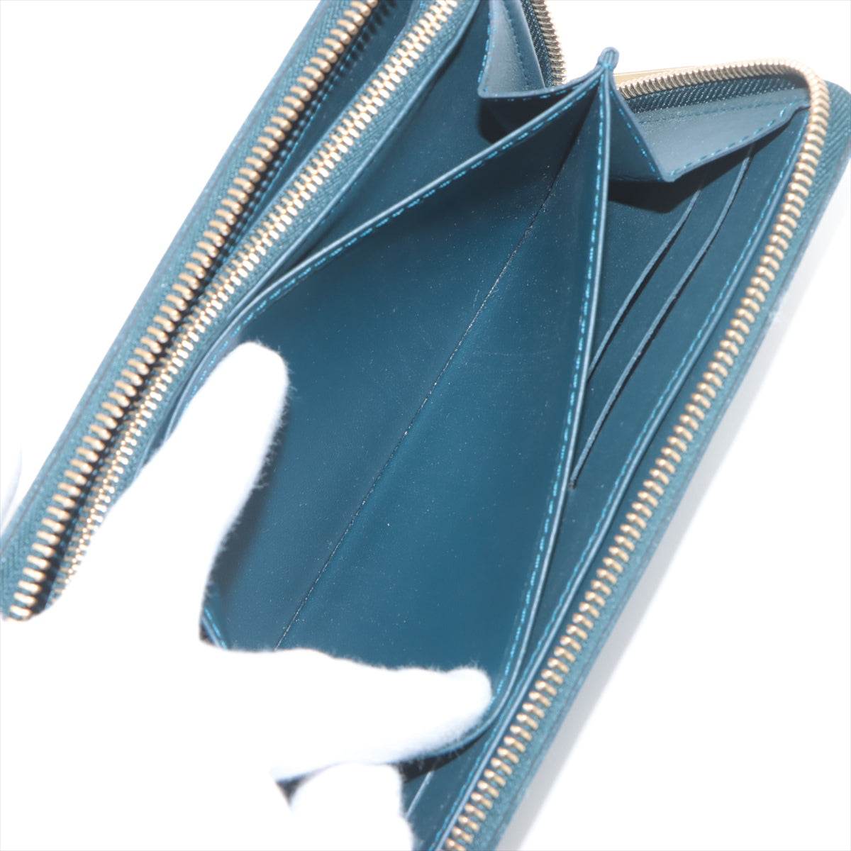 Louis Vuitton Monogram Vernis Zippy Wallet Bleu Nuit