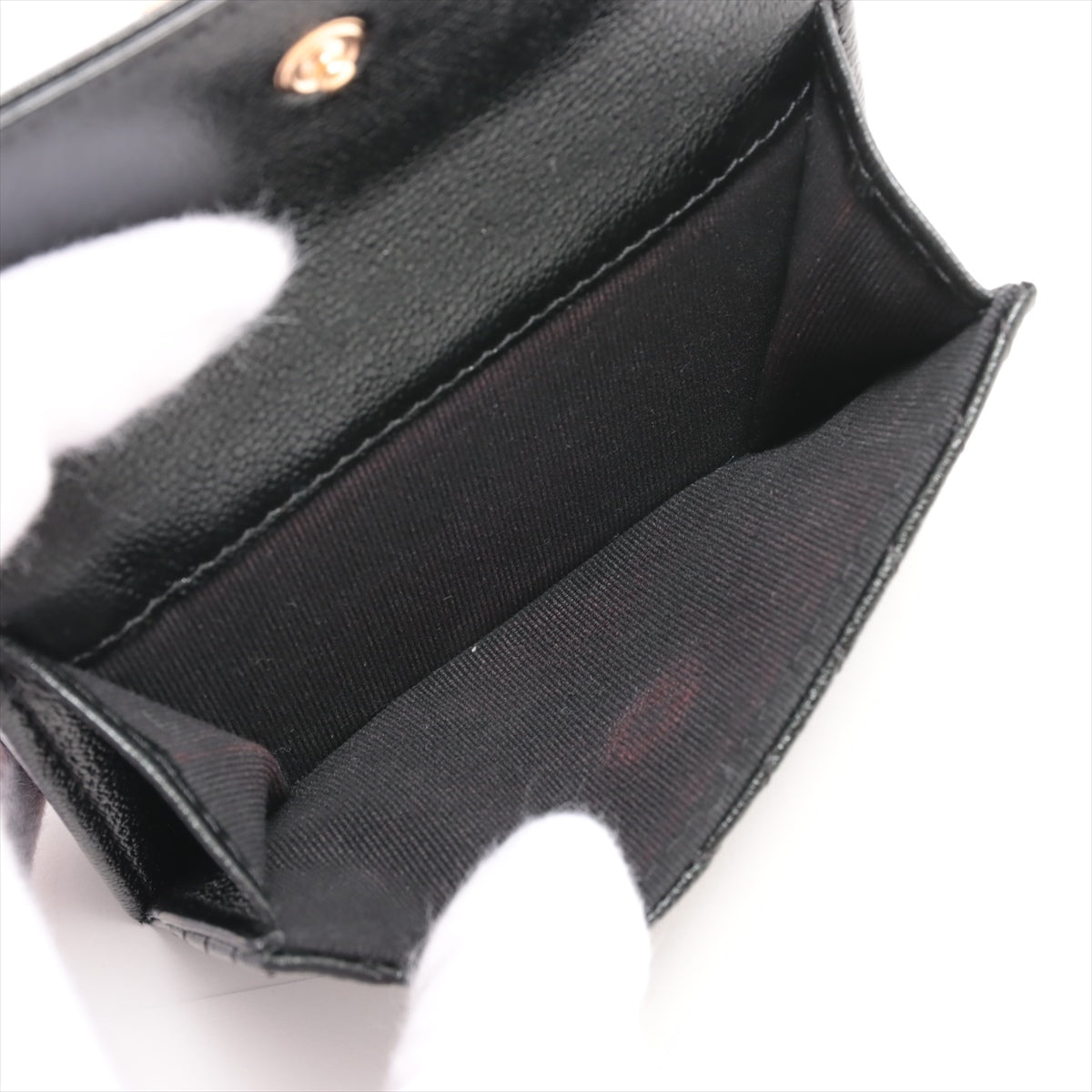 Chanel Boy Chanel Caviar Skin Compact Wallet Black * PREORDER *