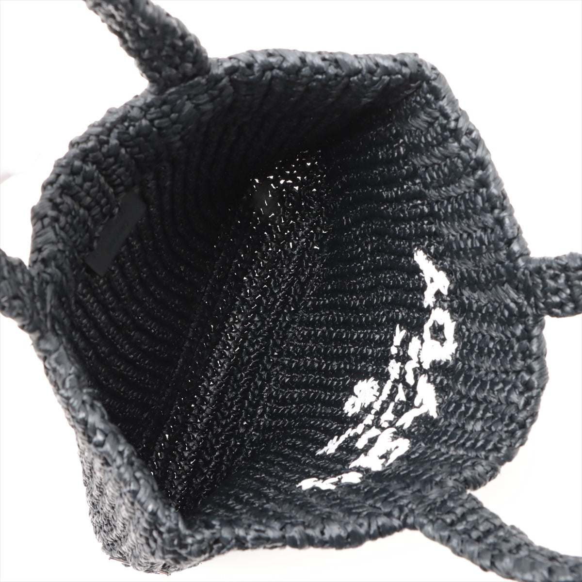 Prada Raffia Crochet Handbag Black * PREORDER *