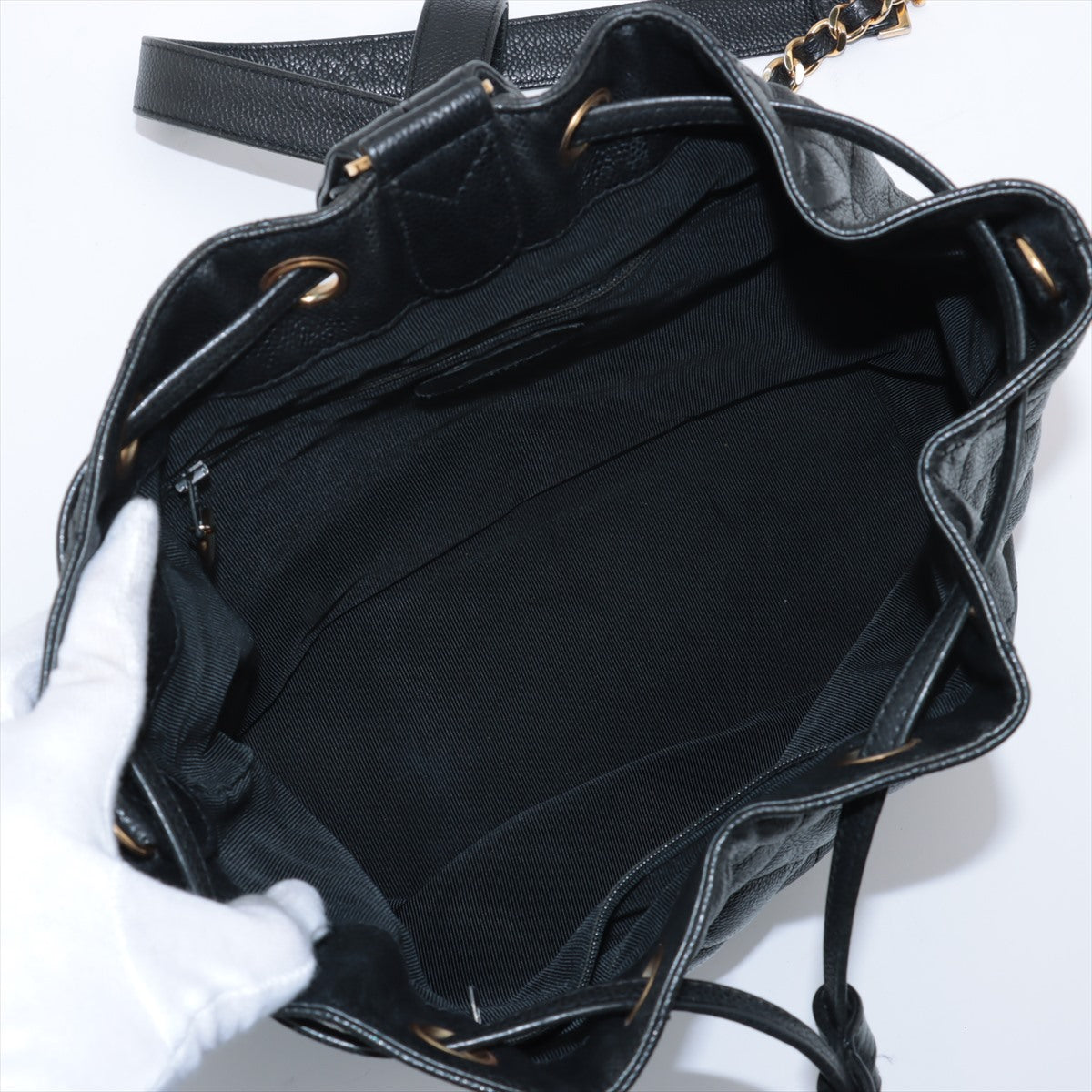 Chanel Matelassé Caviar Skin Chain Drawstring Backpack * PREORDER *
