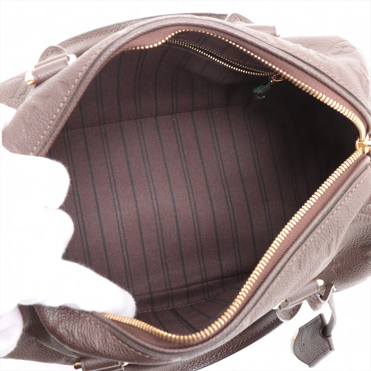 Louis Vuitton Monogram Empreinte Speedy 25 Brown