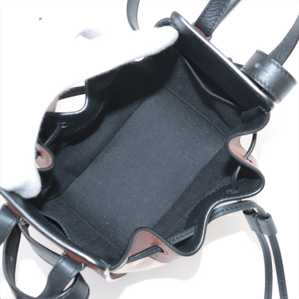 Loewe x Studio Ghibli Hammock Drawstring Mini Leather Two-Way Shoulder Bag Brown x Beige * PREORDER *