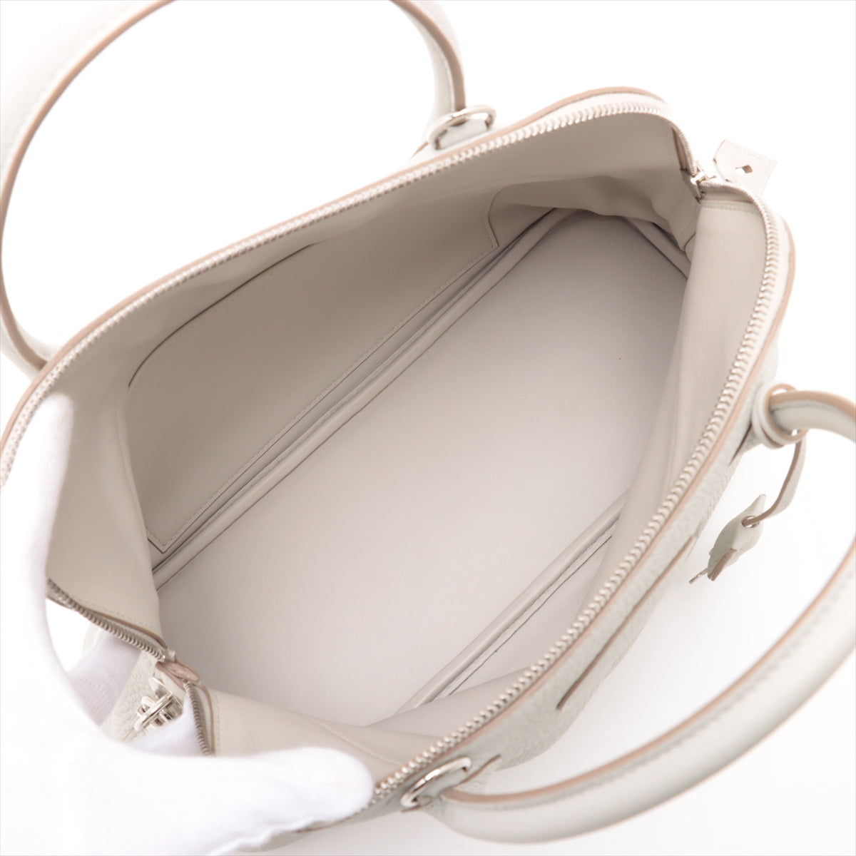 Hermes Bolide 31 Taurillon Clemence Shoulder Bag Pearl Gray * PREORDER *