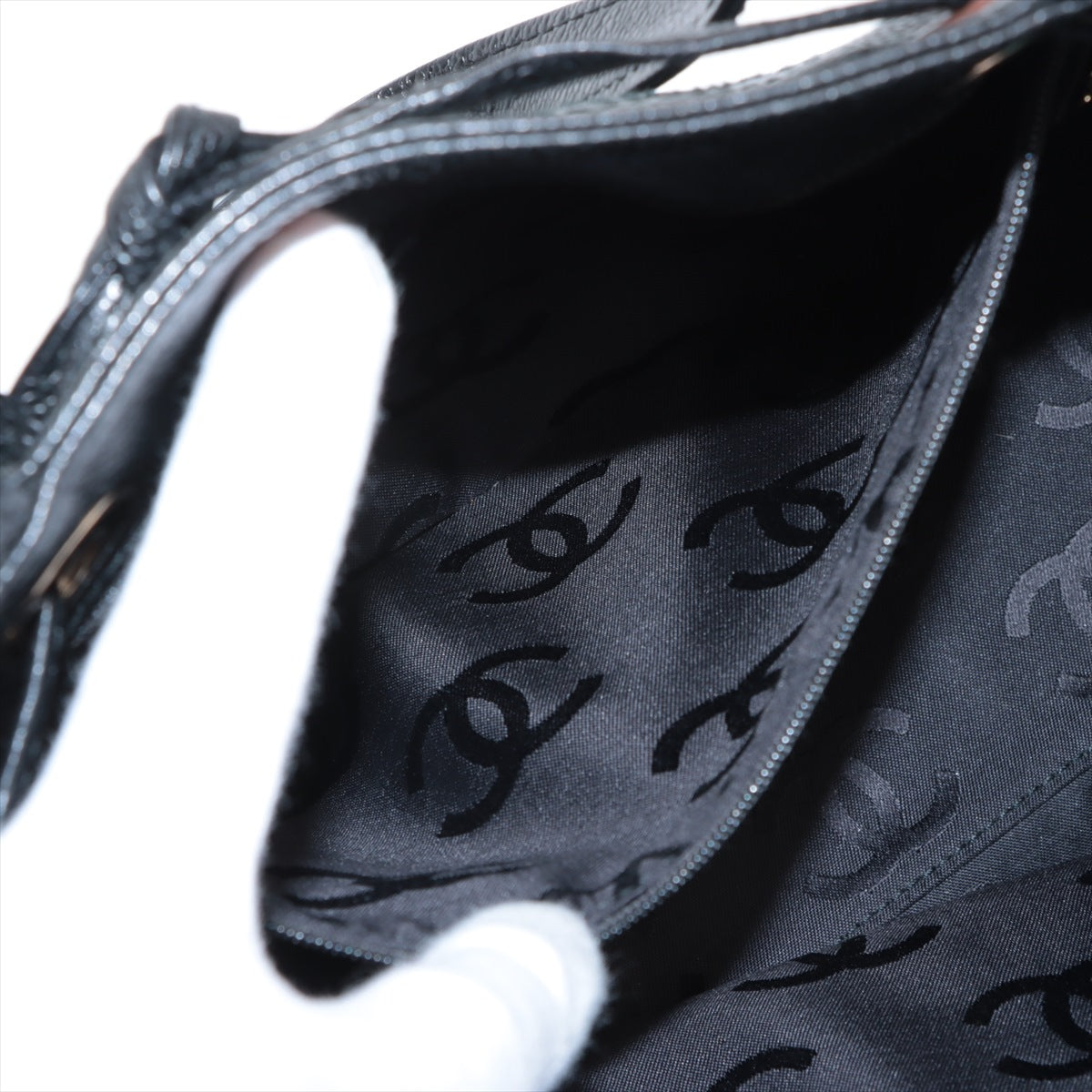 Chanel CC Logo Caviar Skin Drawstring Tote Bag Black * PREORDER *