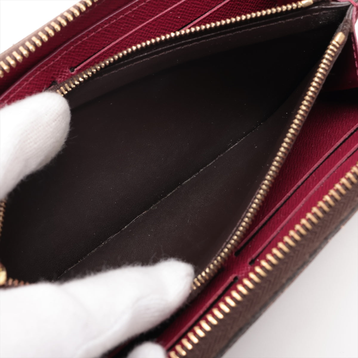 Louis Vuitton Monogram Clemence Long Wallet Fuchsia