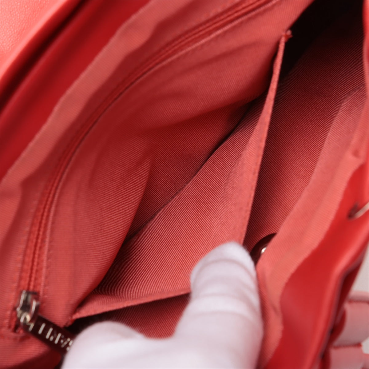 Chanel CC Logo Matelasse Lambskin Chain Drawstring Backpack Red * PREORDER *