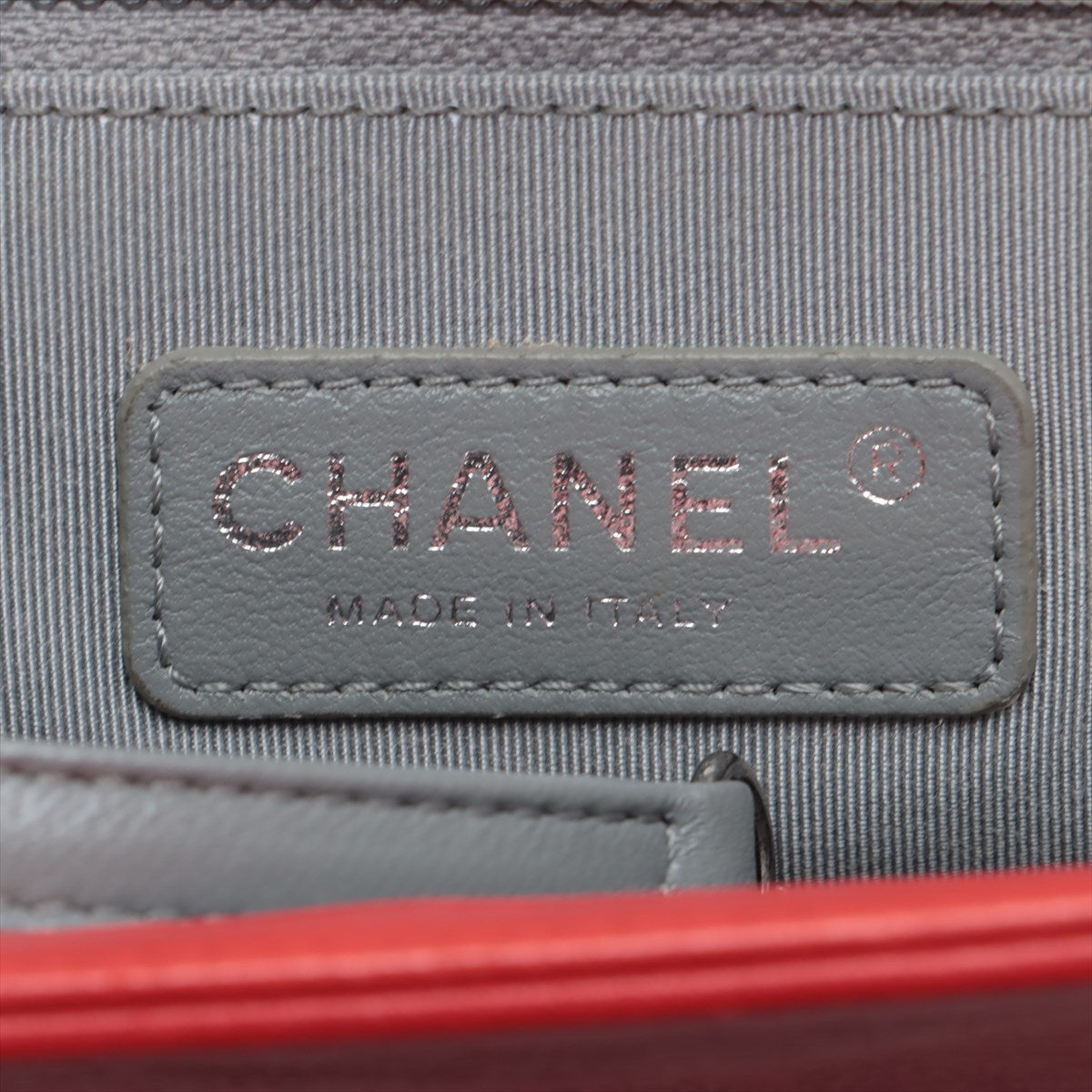 Quality Chanel Boy Large Matelasse Lambskin Chain Shoulder Bag Red