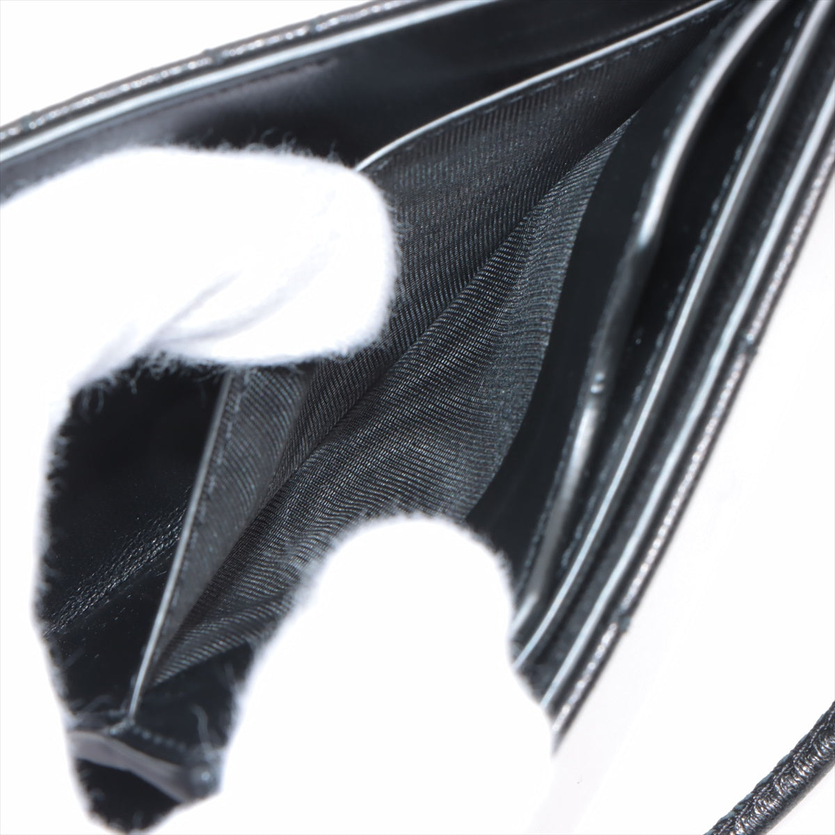 Top rated Buy Second Hand Saint Laurent Leather Strap Card Case Black